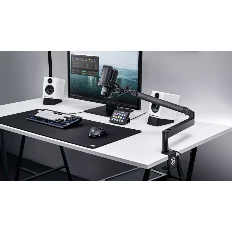 Microfoonarm Elgato Wave Mic Arm Low Profile — verstelbare low-profile-arm voor studio en streaming