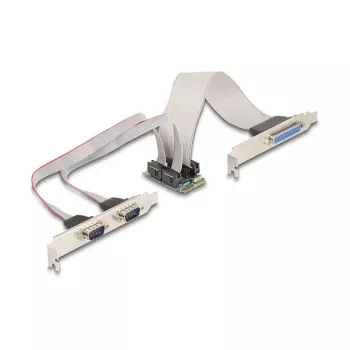 DeLOCK 95277 interne parallelle RS-232 Mini PCI Express-adapter groen