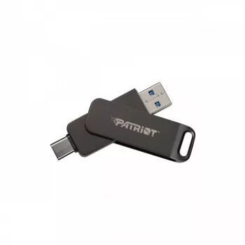 Flashdrive PATRIOT Rage R550 1TB 100 MB/S USB A+C Swivel Design (PE1TR550DSAD) Zwart