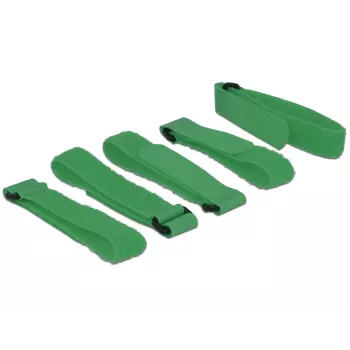 Klittenbandsluiting DeLOCK 18706 groen 5 stuks