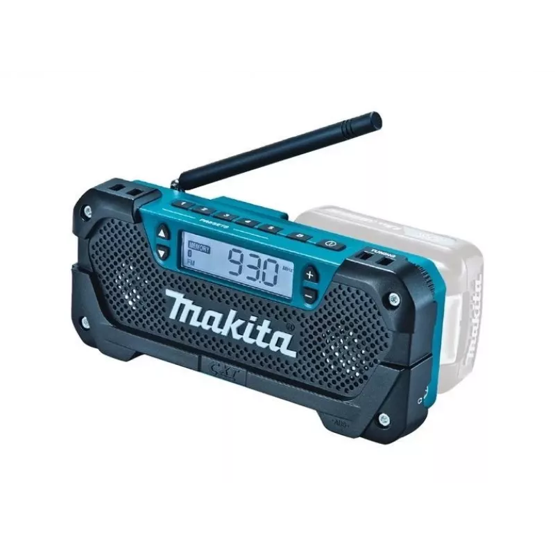 Makita MR052 radio Worksite analoog & digitaal zwart, blauw