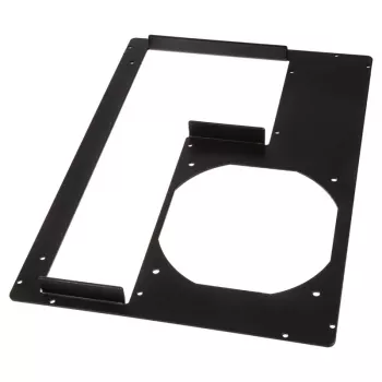 Backpanel voor Micro-ATX-pc-behuizing, DimasTech S0022GB, 5 uitbreidingssloten, grafietzwart