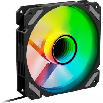 SHARKOON Shark Mirror RGB PWM Reverse 120mm ARGB ventilator - zwart