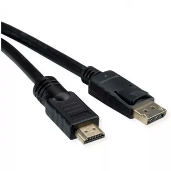 Videokabel-adapter ROLINE 11.04.5776 7.5m HDMI type A DisplayPort zwart