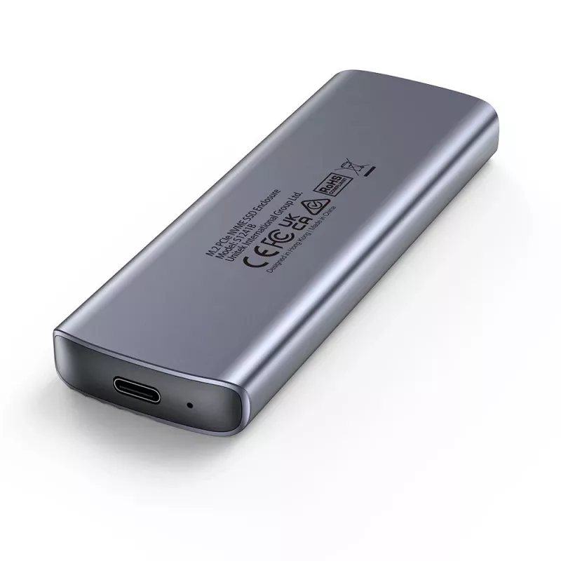 M.2-drivebehuizing - Unitek S1241B01 1x M.2 NVMe USB-C 10Gbps