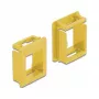 Montageset DELOCK 86765, geel kunststof, accessoireset voor de installatie van apparaten