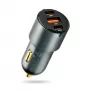 Auto-oplader everActive CC-40Q QC3.0 60W, USB-autoadapter voor het opladen van mobiele apparaten