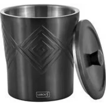 Lurch 00240795 ijsemmer RVS dubbelwandig donkergrijs 1,5 l, Ø14,8 cm H18,5 cm