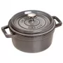 Cocotte Staub 20 cm grijs gietijzer