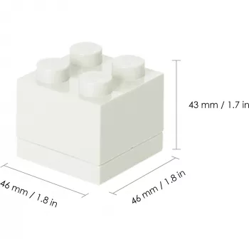 BROTDOSE Lego Mini wit 40111735 (40111735)