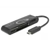 DeLOCK USB2.0 Card Reader USB Type-C male 5 slots - kaartlezer - all-in-one (multi-format) - USB-C (91739)