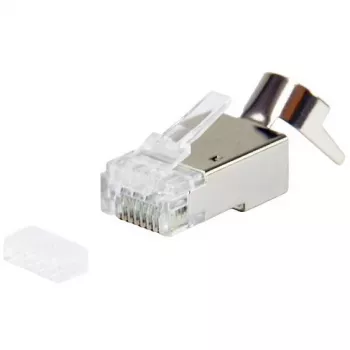 Afgeschermde RJ45-stekker EQUIP Cat 8.1, stekker, zilver, 50 stuks, 11,7×22,5 mm, 3,7 g
