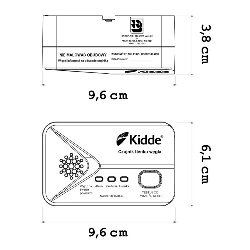 Kidde koolmonoxidemelder 2030-DCR