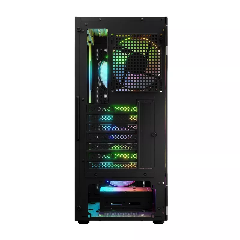 LOGIC CONCEPT Portos ARGB ATX mid-tower behuizing, zwart