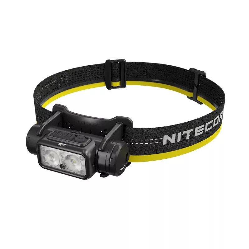 Hoofdlamp Nitecore NU50 zwart geel LED waterdicht stootvast