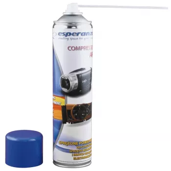 Persluchtspray ESPERANZA ES118 600 ml, blauw/wit, 1 stuk