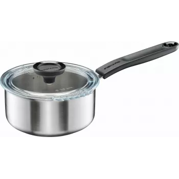 Fiskars Functional Form Steelpan met deksel, 1,5 l, roestvrij staal