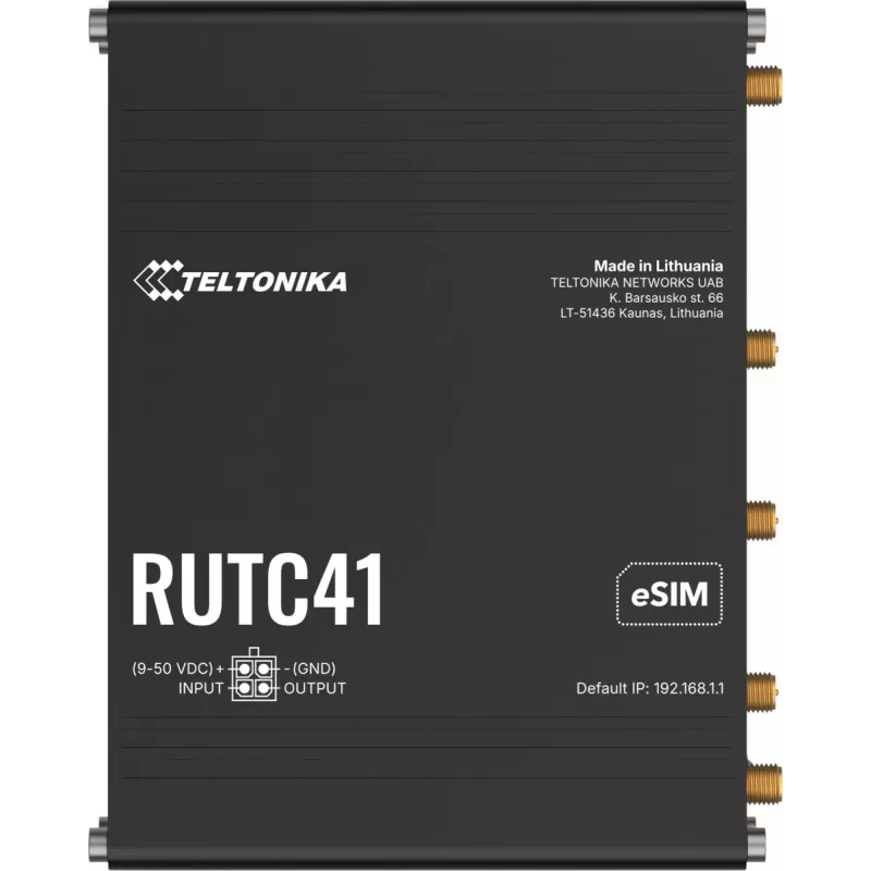 Router TELTONIKA RUTC41 4G LTE EDGE, industriële mobiele router RUTC41000000