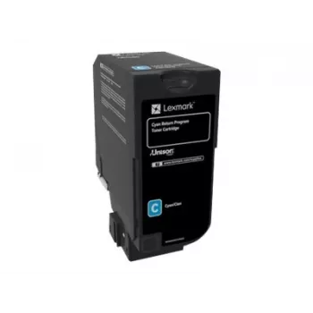 Lexmark 74C20C0 tonercartridge 1 stk. origineel cyaan