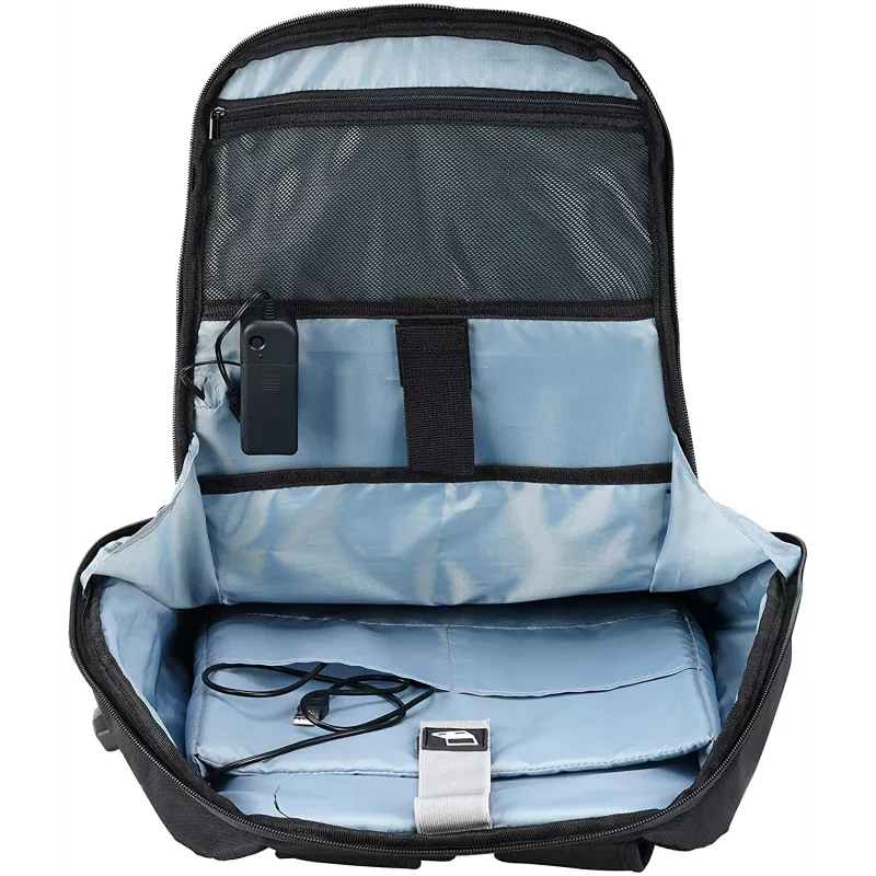 Laptoprugzak Tellur TLL611282 met USB-aansluiting en verlichte streep, zwart
