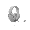 Bedrade hoofdtelefoon Genesis Toron 531 wit met microfoon, lichtgewicht on-ear-ontwerp