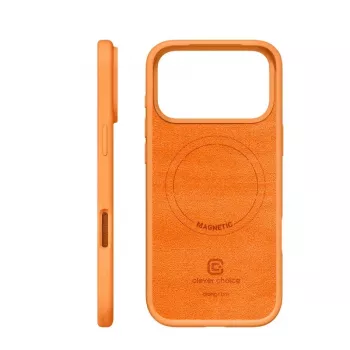 Beschermende MagSafe-hoes Crong voor iPhone 17 Pro – oranje