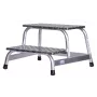Opstapje Krause 805027, aluminium 2 treden, max. belasting 150 kg, 680 mm lengte, 41 cm hoogte