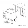 Inbouwvaatwasser Bosch SMV25AX07F, 12 couverts, 46 dB, 60 cm volledig geïntegreerd