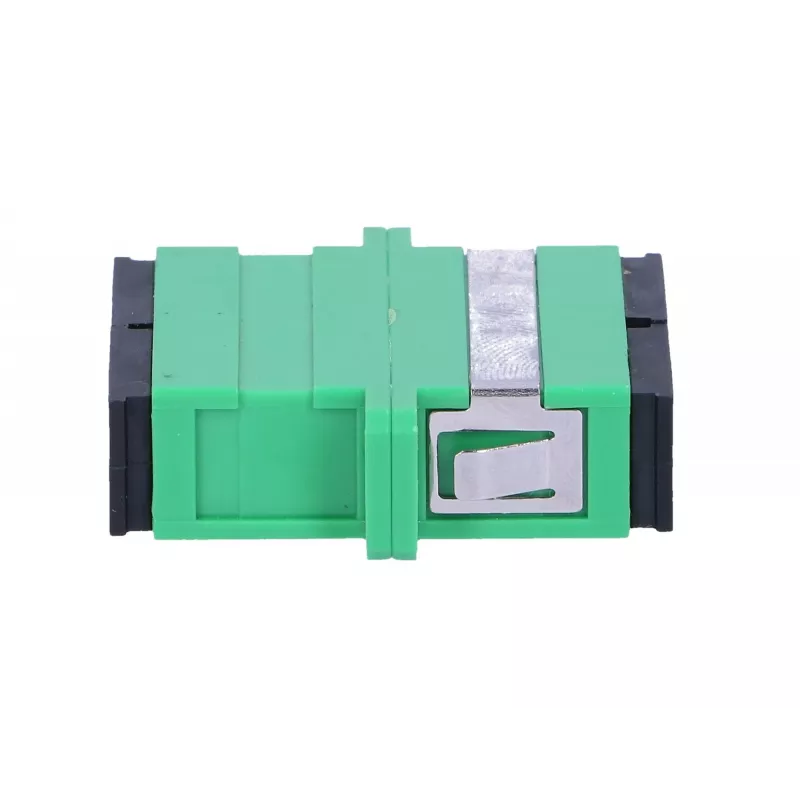 Extralink SC/APC duplex-adapter, singlemode, groen