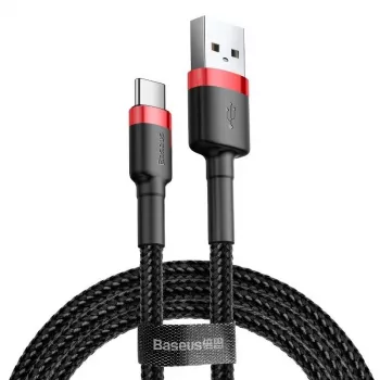 Mobiele-telefoonkabel Baseus rood 1m USB A USB C