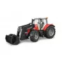 Speelgoedtractor BRUDER Massey Ferguson 7624 met voorlader, rood, voor kinderen vanaf 3 jaar