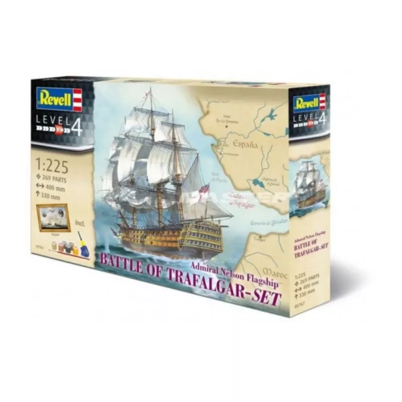 Revell 1/225 schaal HMS Victory Trafalgar geschenkset modelbouwpakket