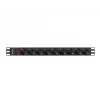 Lanberg PDU-09F-0300-BK 1U rack-PDU, 9x Schuko, 16 A, 3 m, zwart