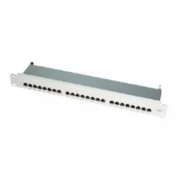 LogiLink - patchpaneel - RJ-45 X 24 - lichtgrijs, RAL 7035 - 1U