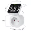 Energie-wattmeter GreenBlue GB620E voor 220V-net, max. 16 A, insteekbare stroom-/energiemeter