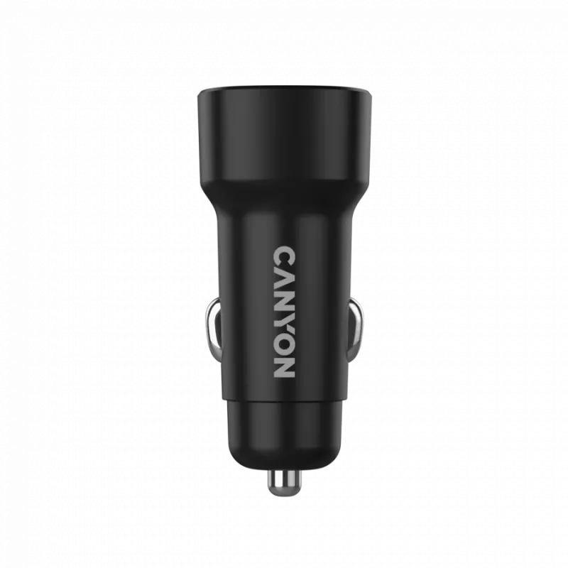 Auto-oplader CANYON OnDrive 30 PD 30W USB-C zwart – USB-C-voeding voor voertuigen, 30W PD