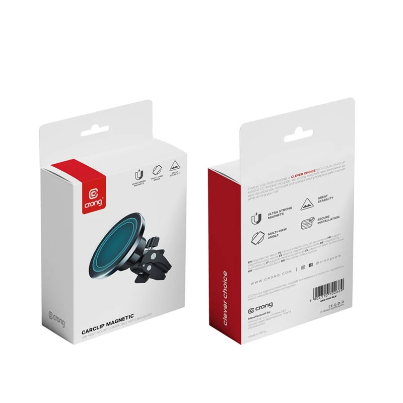 Magnetische MagSafe-autohouder Crong CRG-CH6-BLK voor iPhone 12 en nieuwer