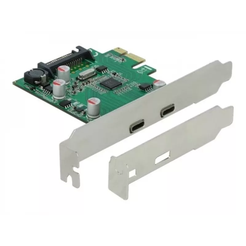 DeLOCK PCI Express x1-kaart naar 2 x USB Type-C™ bus