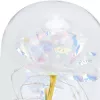 Eeuwige roos in glas Extralink Home, wit LED-licht