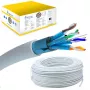 Netwerkkabel Extralink Twisted-Pair CAT6A FTP (F/FTP) V2 indoor 500M grijs