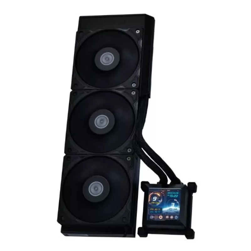 All-in-one-vloeistofkoeler Lian Li HydroShift LCD 360S 12 cm zwart