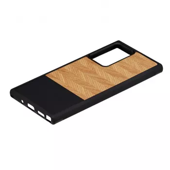 Beschermhoes Man and Wood voor Samsung Galaxy Note 20 Ultra – visgraatpatroon nero zwart