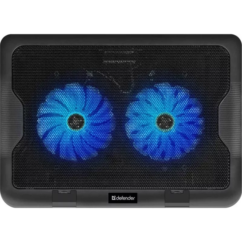 Notebook koelpad DEFENDER NS-503 voor laptops tot 43,2 cm (17 inch), 2 ventilatoren, USB-gevoed, zwart
