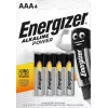 ENERGIZER BATTERIJ ALKALINE POWER AAA LR03 4 STUKS