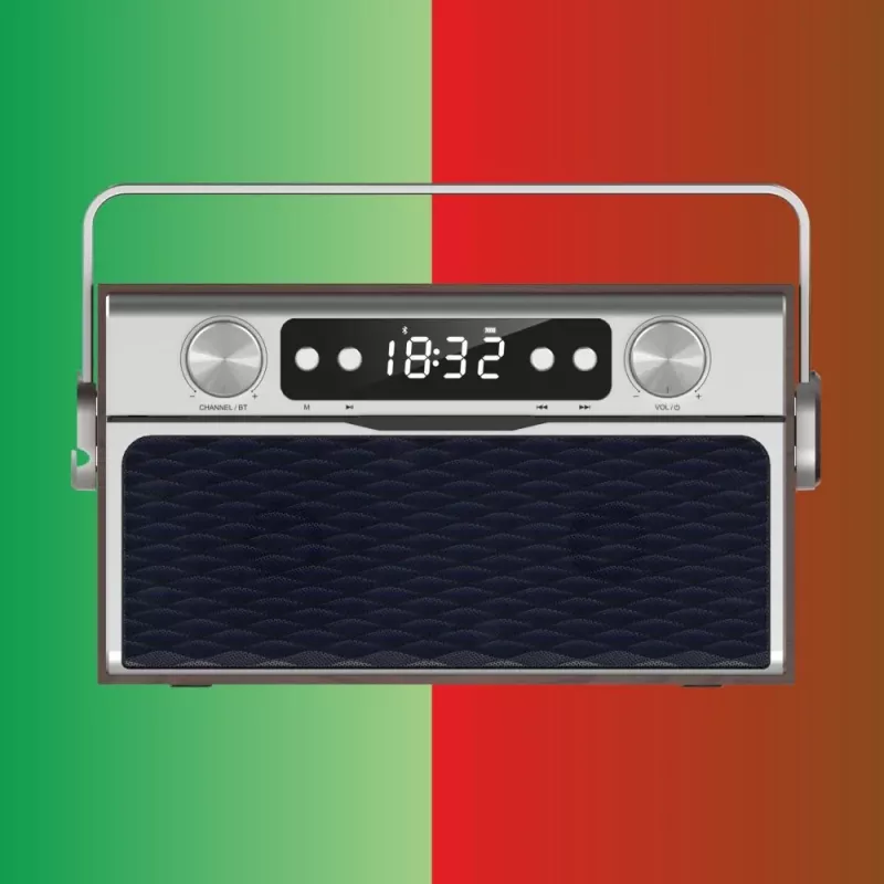 Draagbare radio MANTA RDI917PRO met bluetooth en USB-weergave