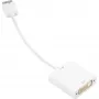DisplayPort-naar-DVI-adapterkabel Sharkoon 0,15 m wit — DisplayPort 1.2 naar DVI