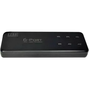 Leba NoteCharge 6 poorten, USB-C (NCHAR-UC6-20W-SC)
