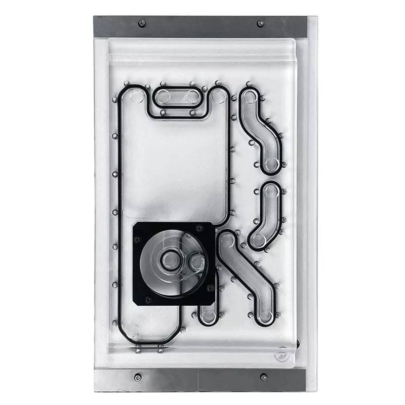 Frontplaat Stealkey Customs voor Lian Li O11D Mini MK2 — wit (SW10011.1)