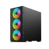 SAVIO pc-behuizing Raptor X1 ARGB glas/mesh zwart
