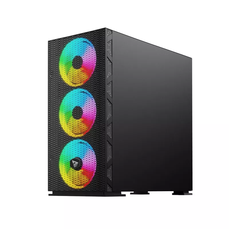 SAVIO pc-behuizing Raptor X1 ARGB glas/mesh zwart